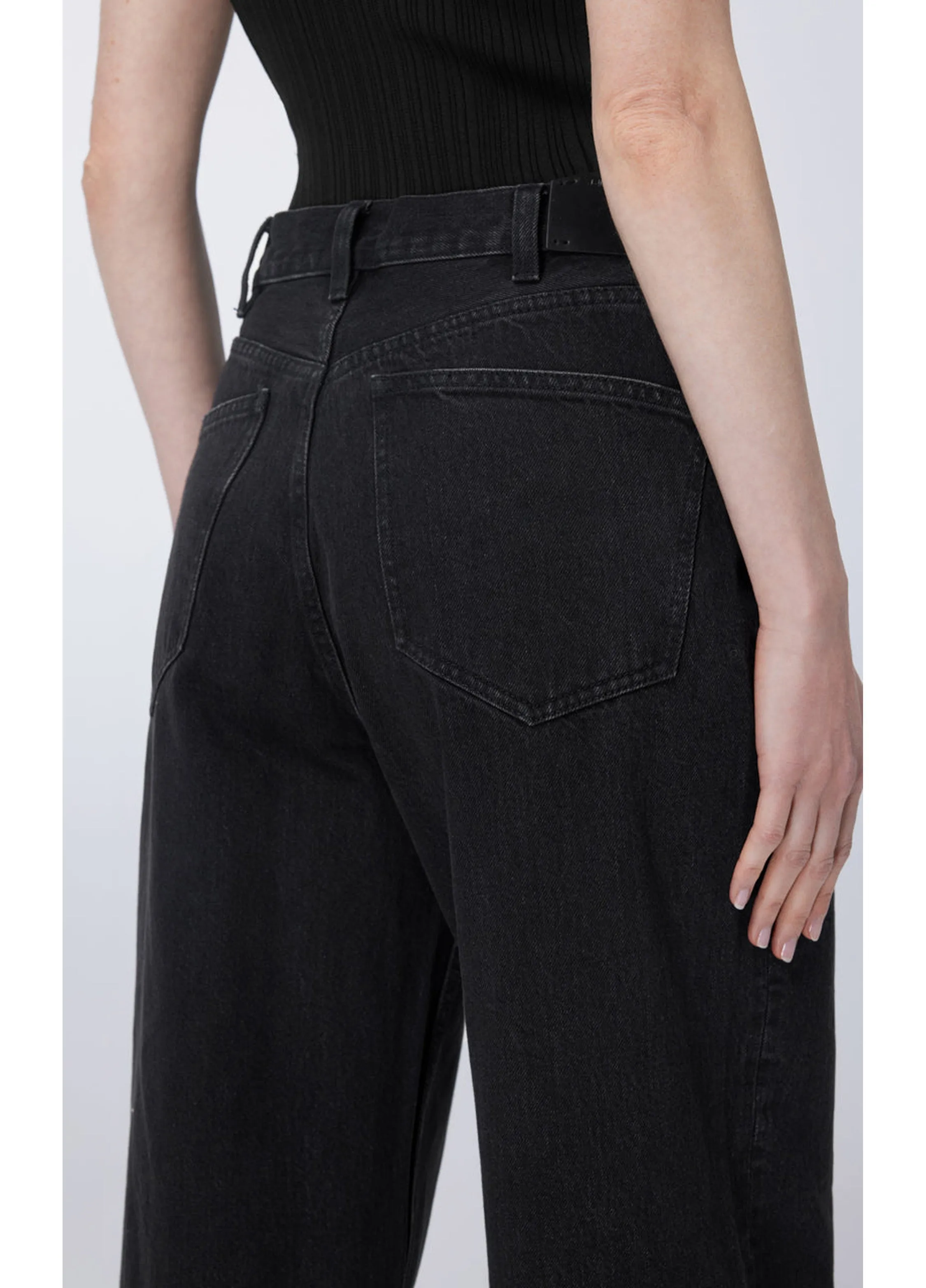 JNBY Relaxed Cotton Flared Jeans