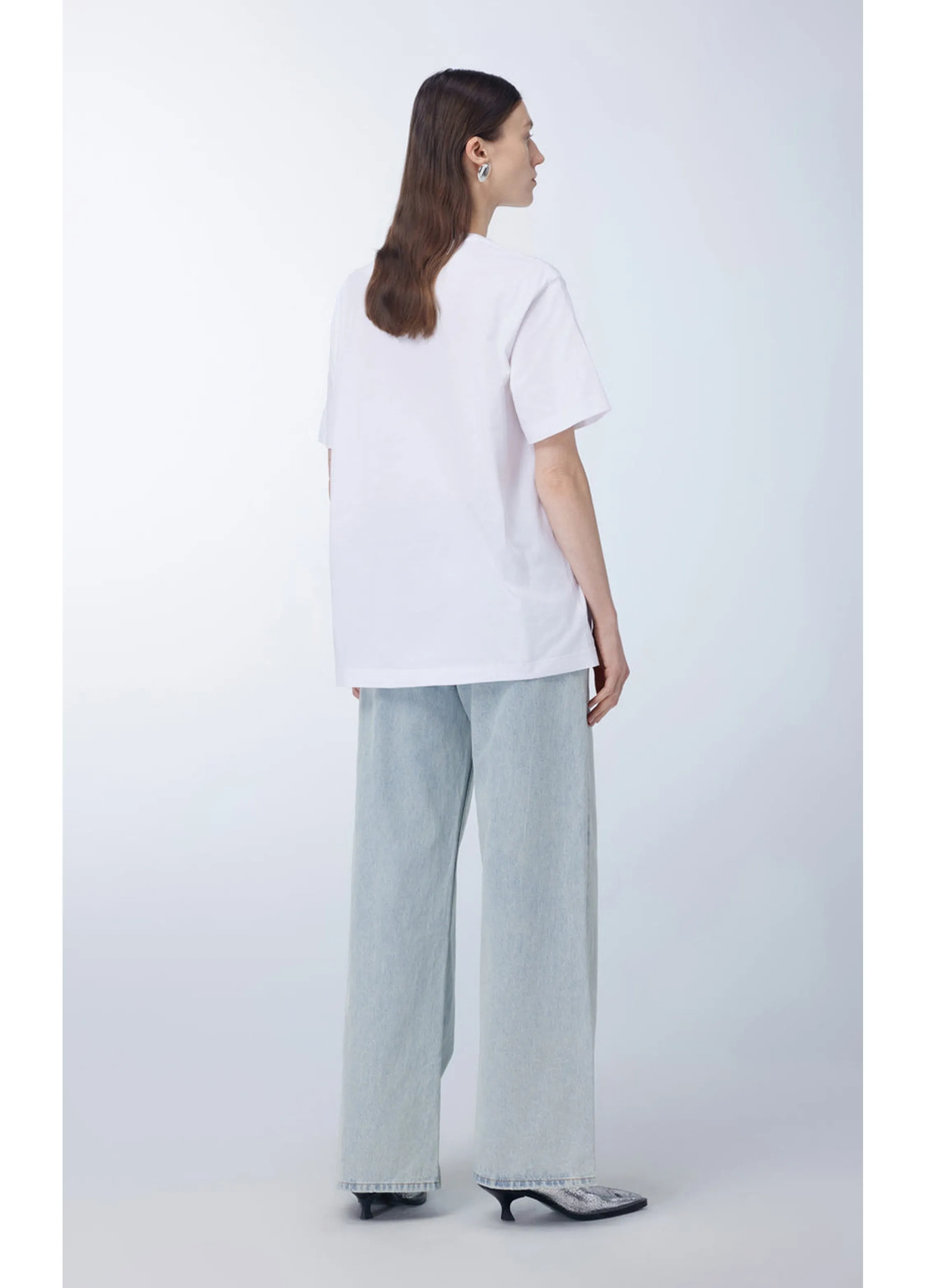 JNBY Relaxed Cotton Flared Jeans