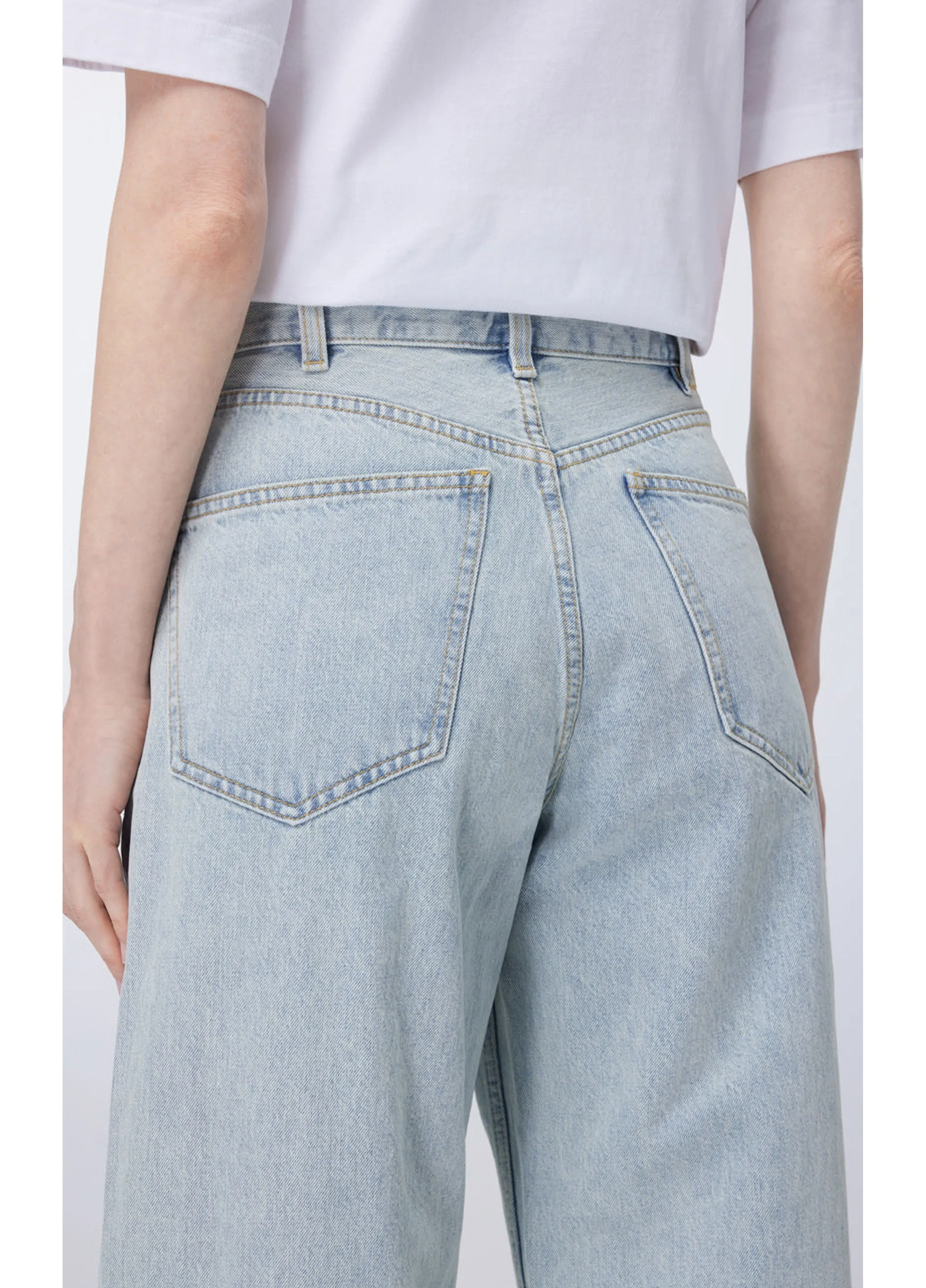 JNBY Relaxed Cotton Flared Jeans