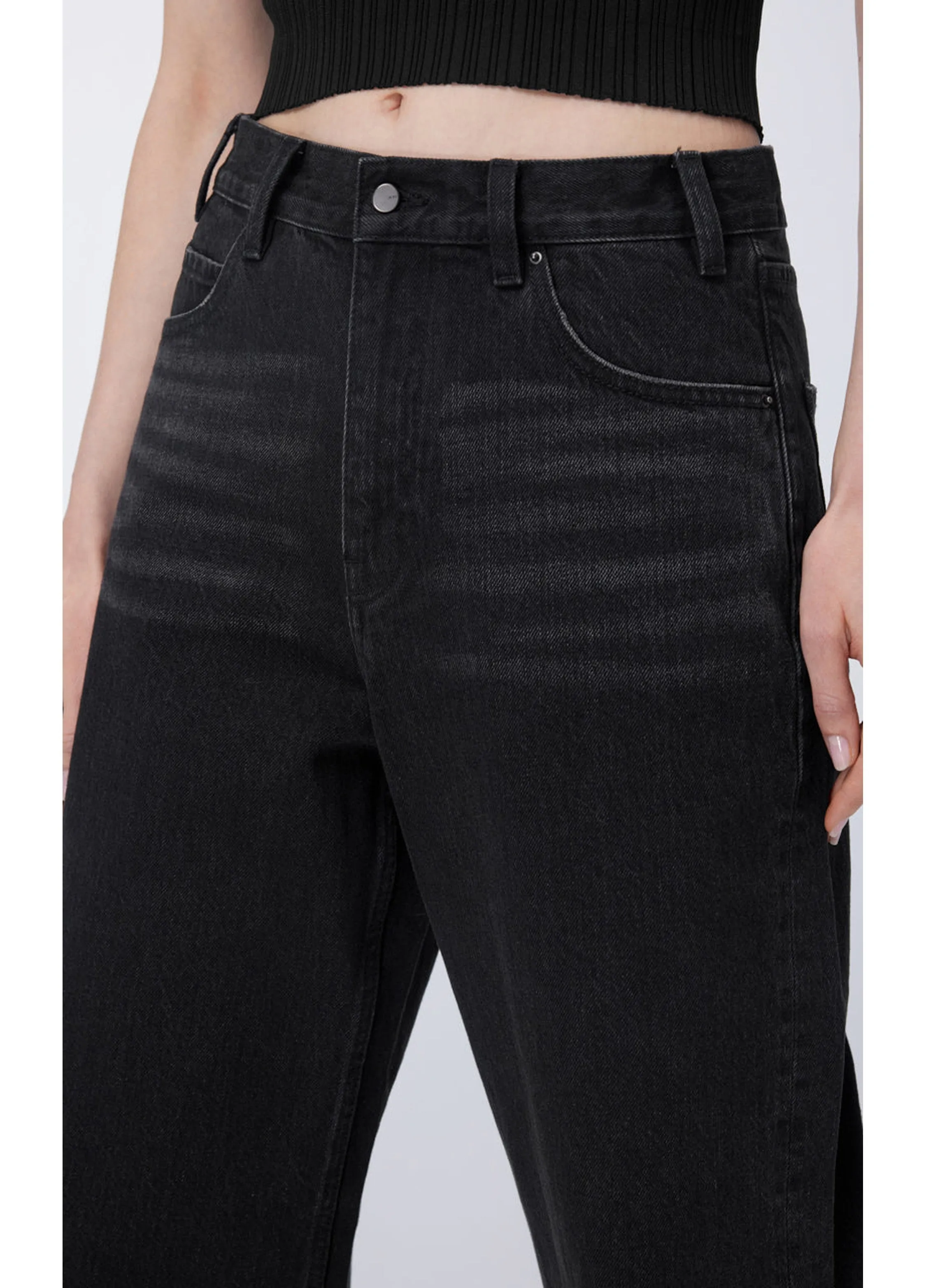 JNBY Relaxed Cotton Flared Jeans