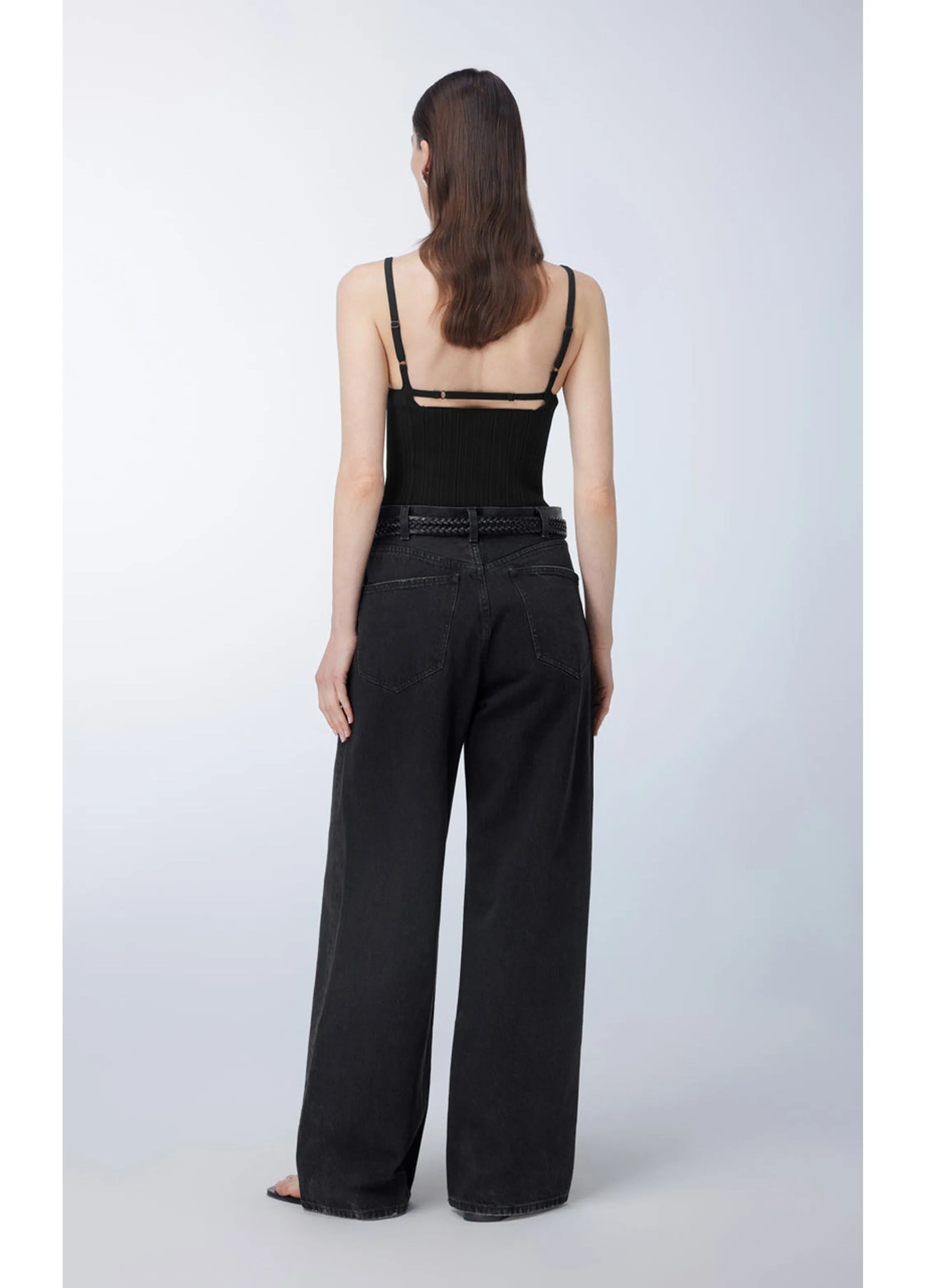 JNBY Relaxed Cotton Flared Jeans