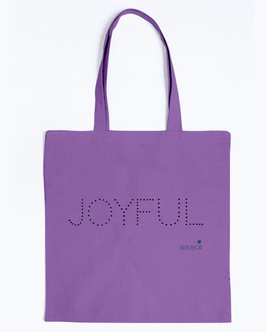 Joyful Lightweight Canvas Tote