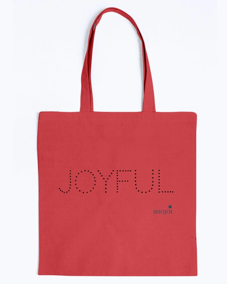 Joyful Lightweight Canvas Tote