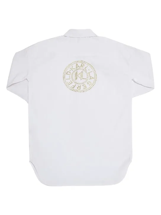 Karl Lagerfeld   Cotton poplin shirt dress 
