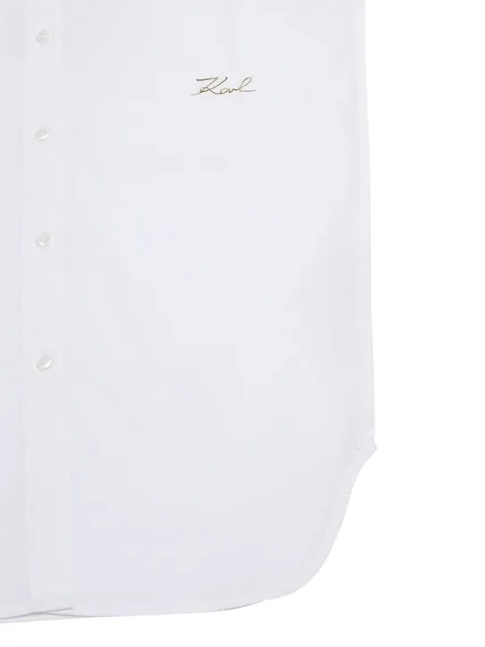 Karl Lagerfeld   Cotton poplin shirt dress 