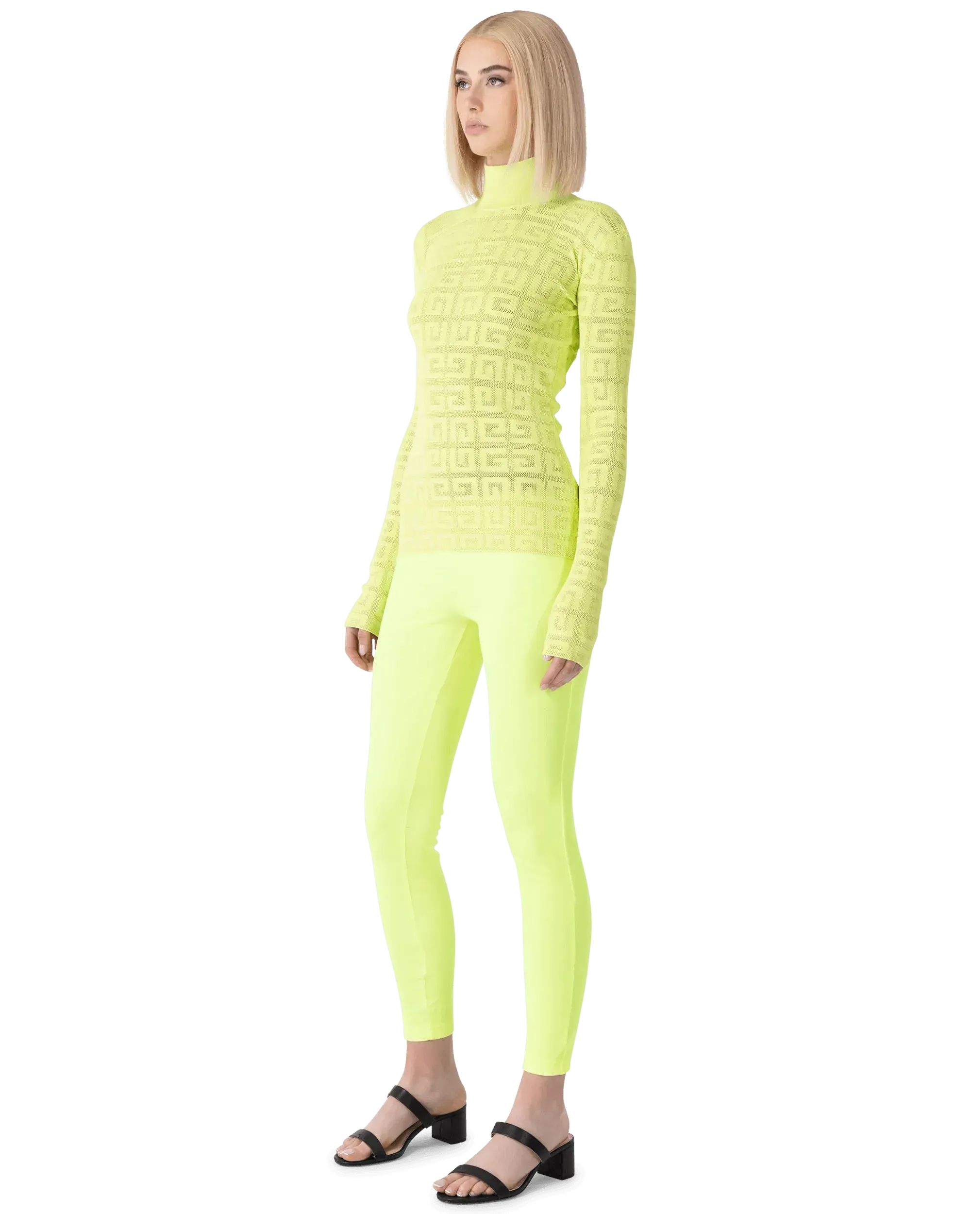 Lasered Monogram Stretch Top