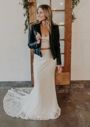Leafy Lace Maxi Skirt