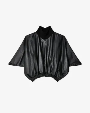 Liberal Youth Ministry - Men's Bath Leather Turtleneck - (Black)
