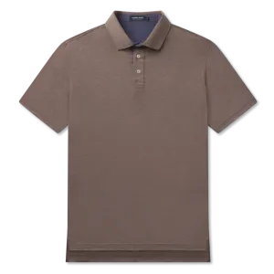Lisbon Heather Performance Polo – Dark Gray