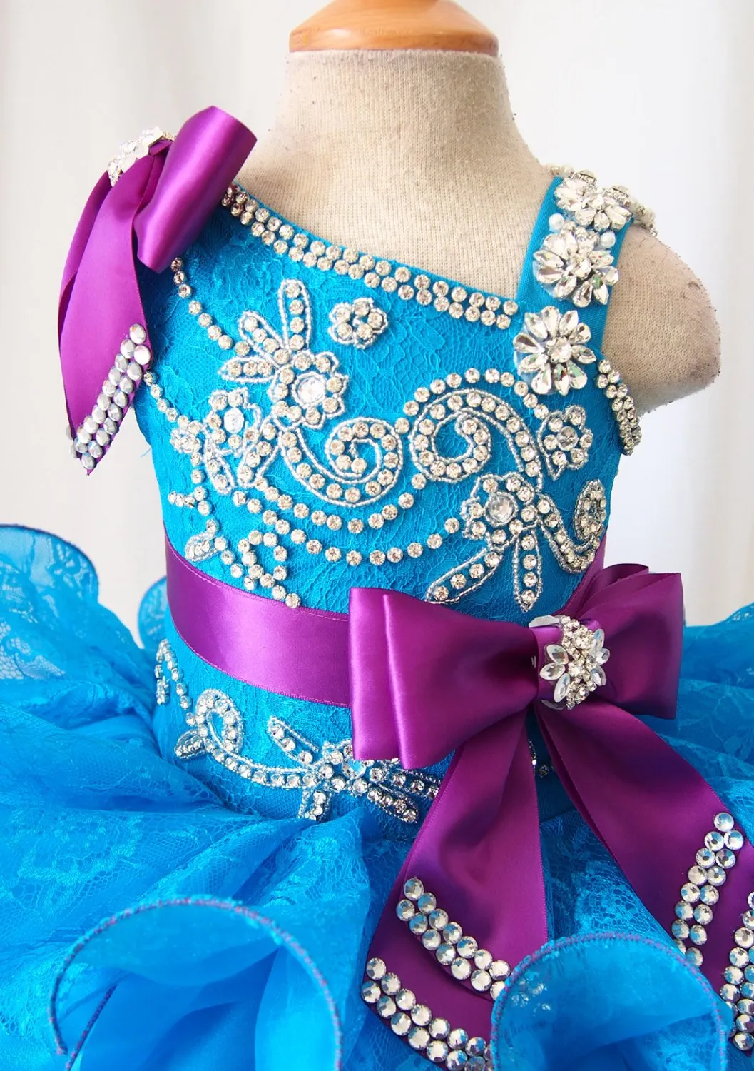 Little Princess Glitz Cupcake Pageant Dress For Baby Girl/Toddler/Kids/Child