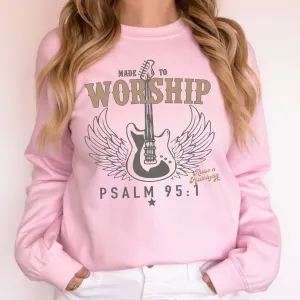Made to Worship Guitar Crew Sweatshirt