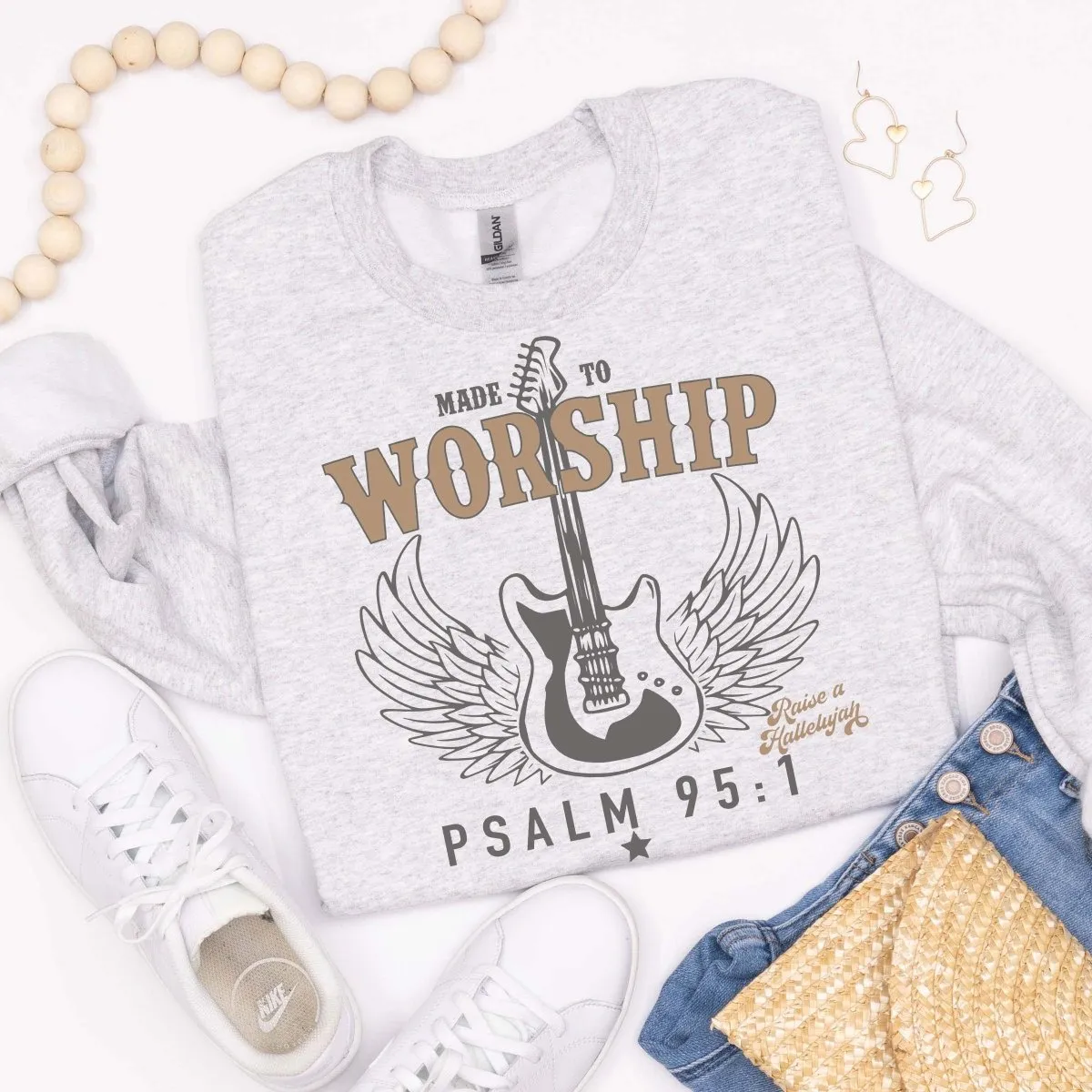 Made to Worship Guitar Crew Sweatshirt