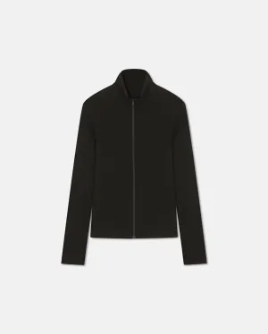 Magnus - Mesh-Jersey Turtleneck Top - Anthracite