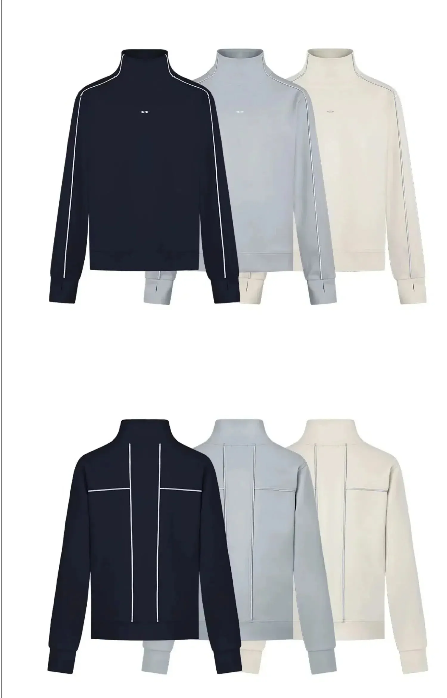 Minimalist Outline Turtleneck Sweater