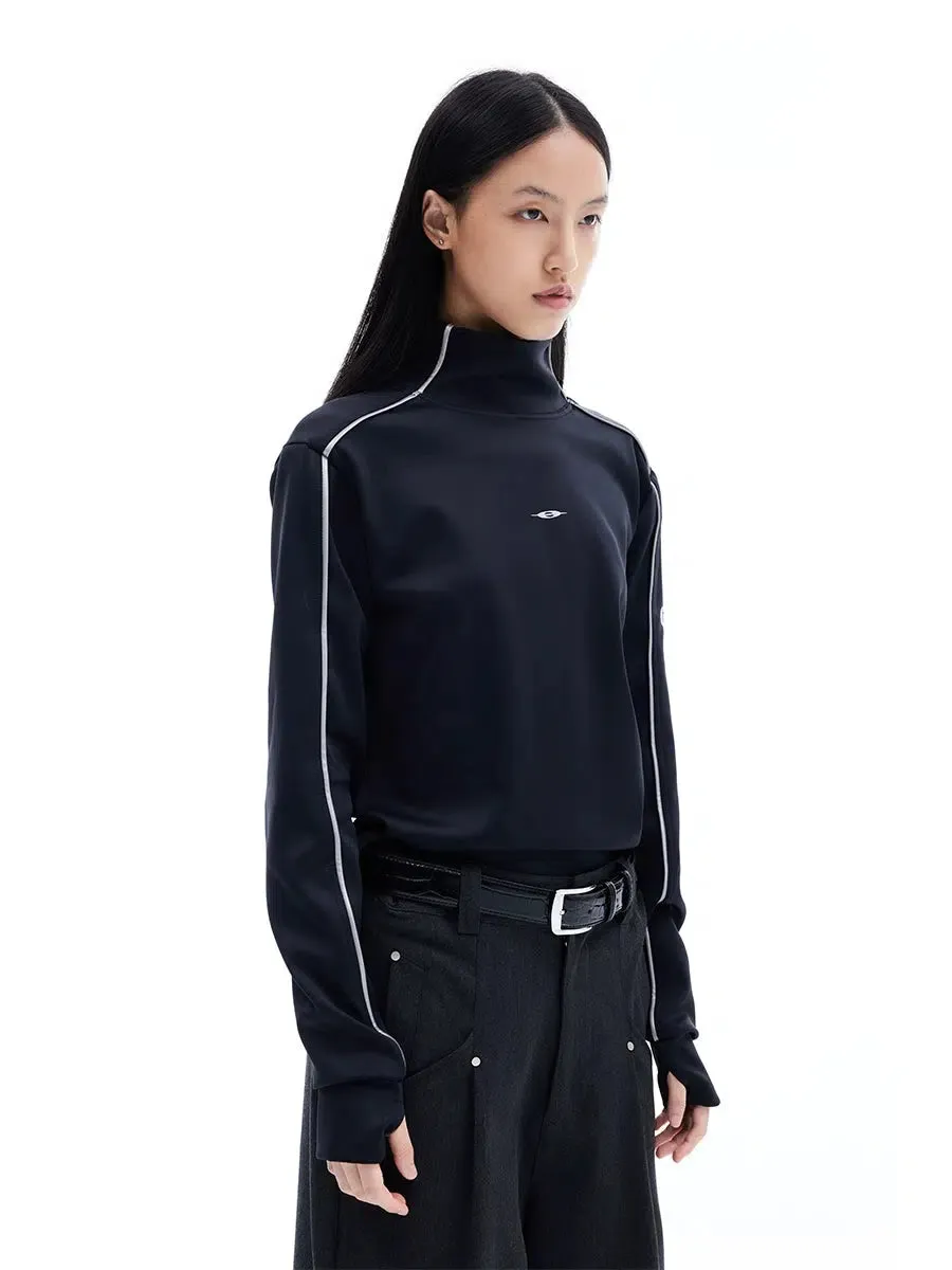 Minimalist Outline Turtleneck Sweater