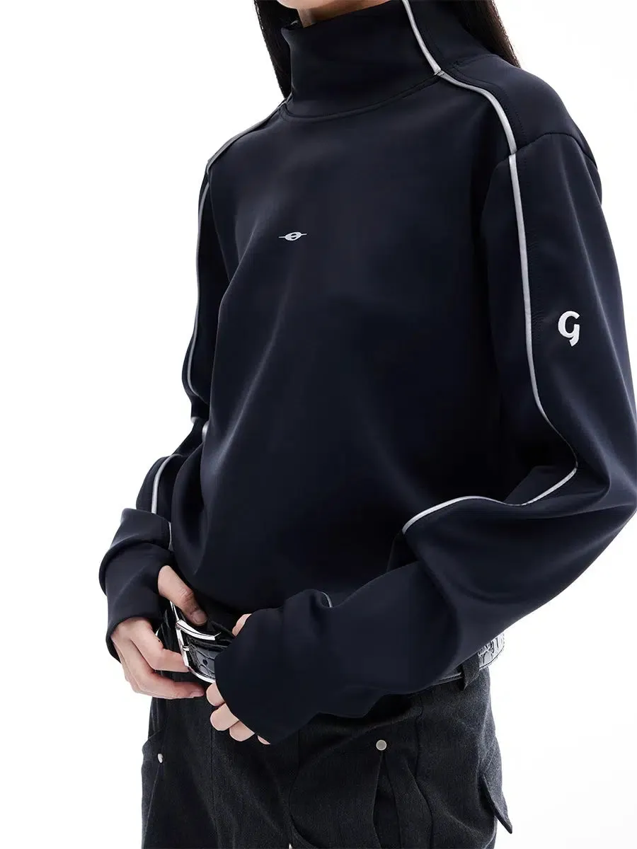 Minimalist Outline Turtleneck Sweater