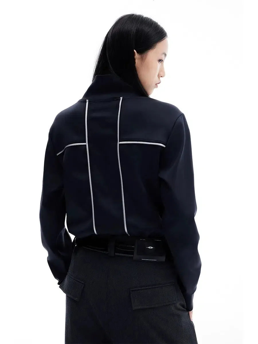 Minimalist Outline Turtleneck Sweater