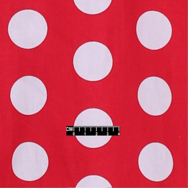 Mod Shirt | Large Red Polka Dot Shirt For Men