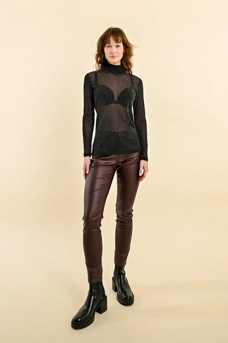 Molly Bracken Transparent Iridescent Undersweater