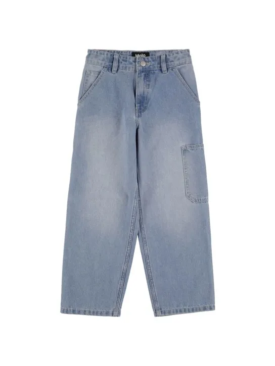 Molo   Cotton blend straight jeans 