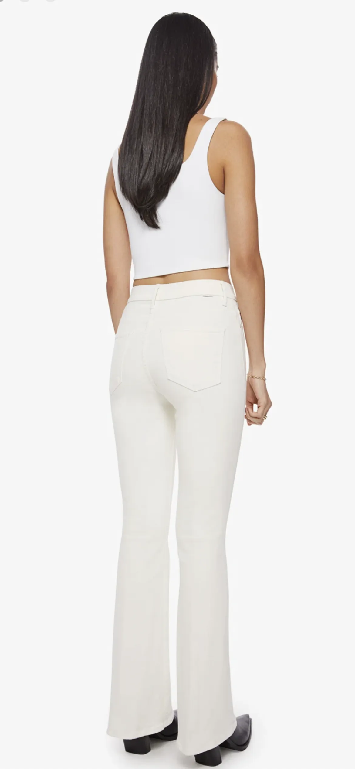 MOTHER-High Wasted Weekender Skimp Marshmellow