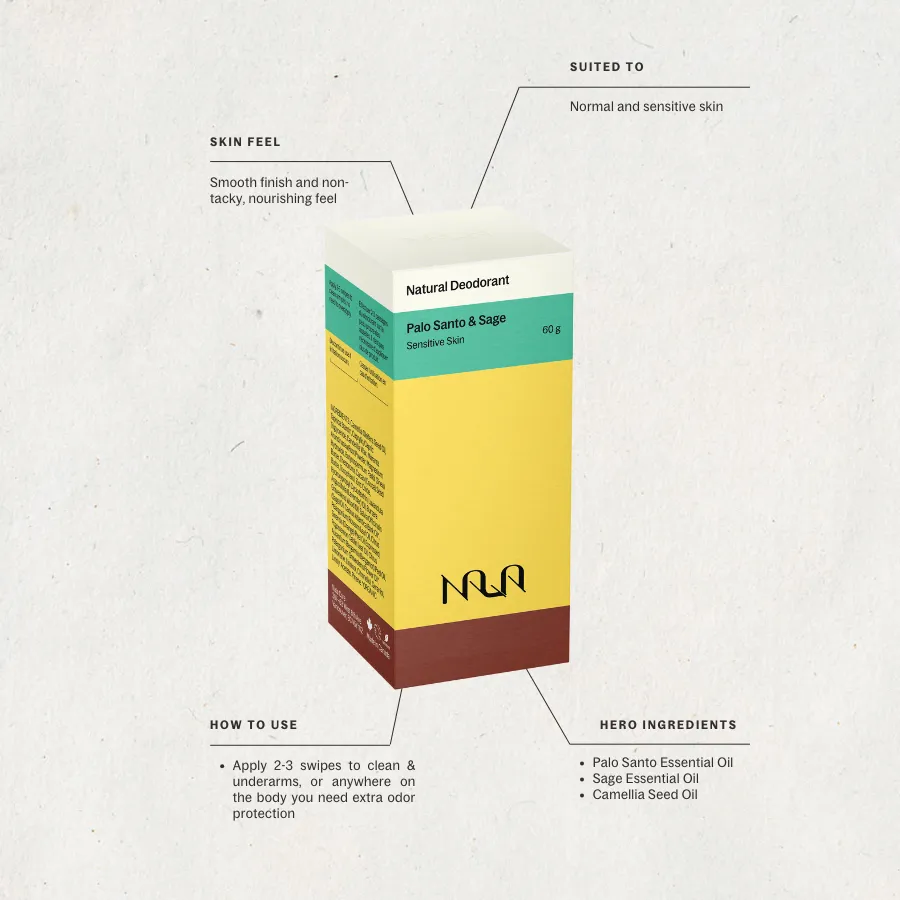Nala - Deodorant - Palo Santo & Sage (Sensitive Skin)
