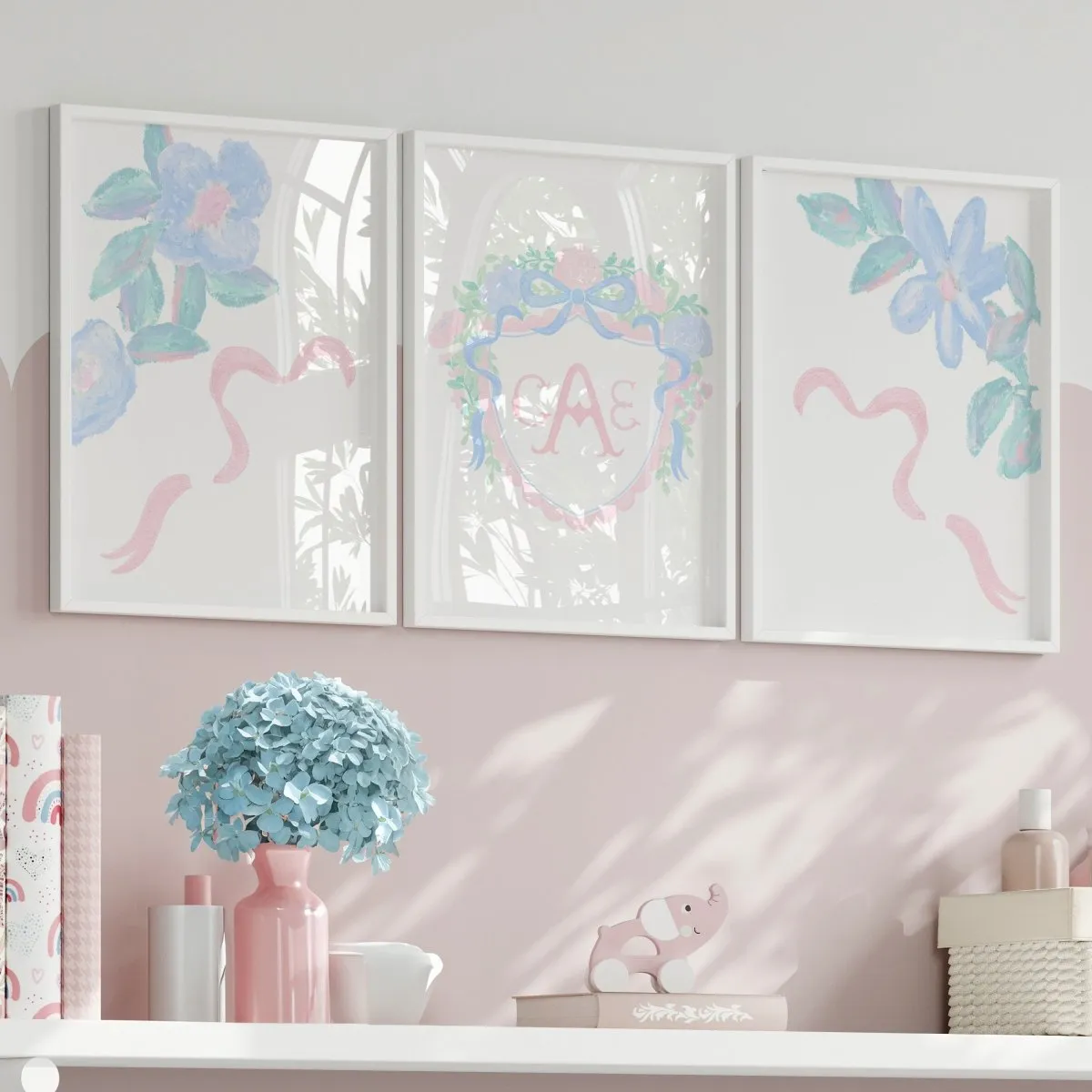Nursery Art Trio | Preppy Heirloom