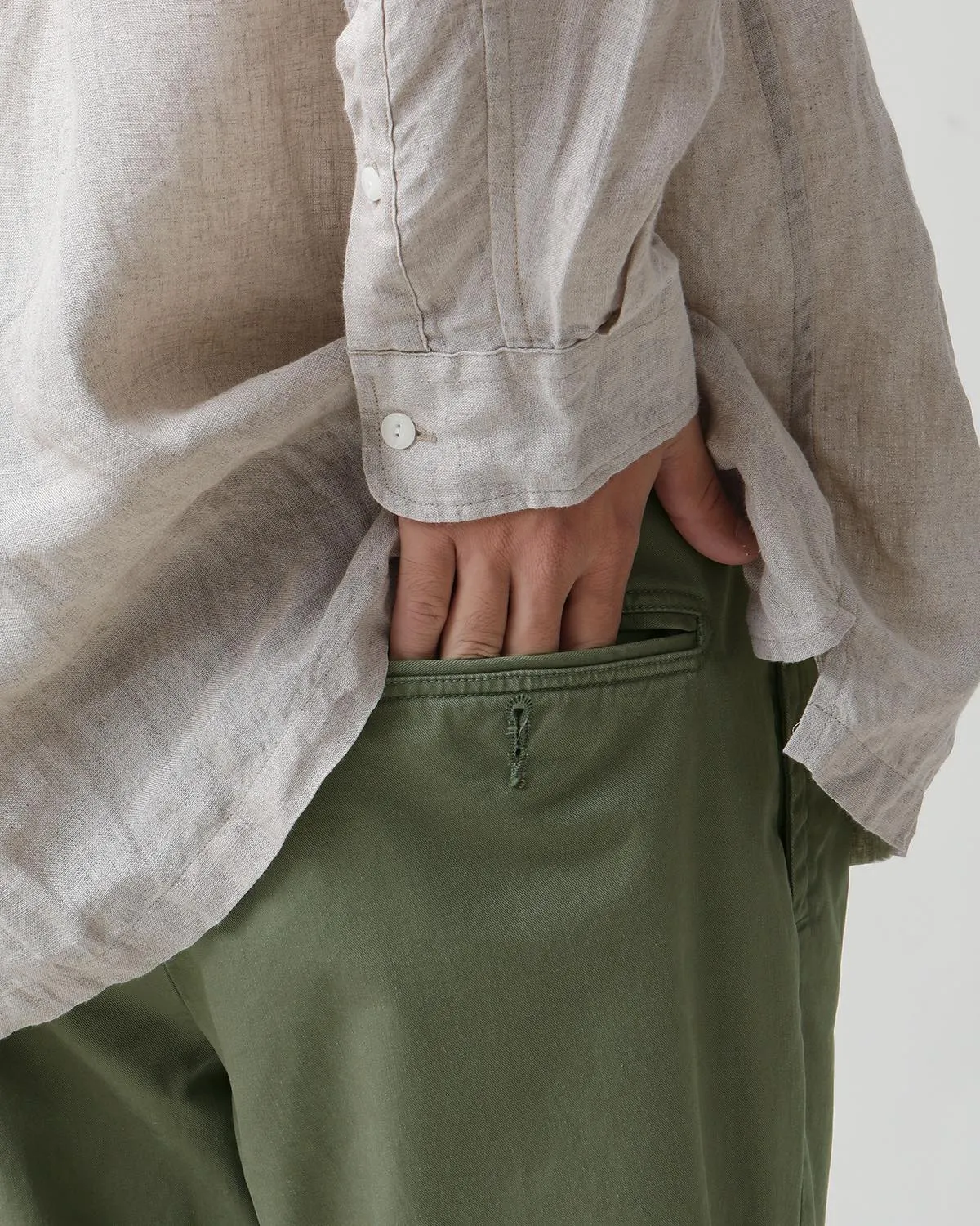OFFICER CHINO TROUSERS COTTON CHINO CLOTH