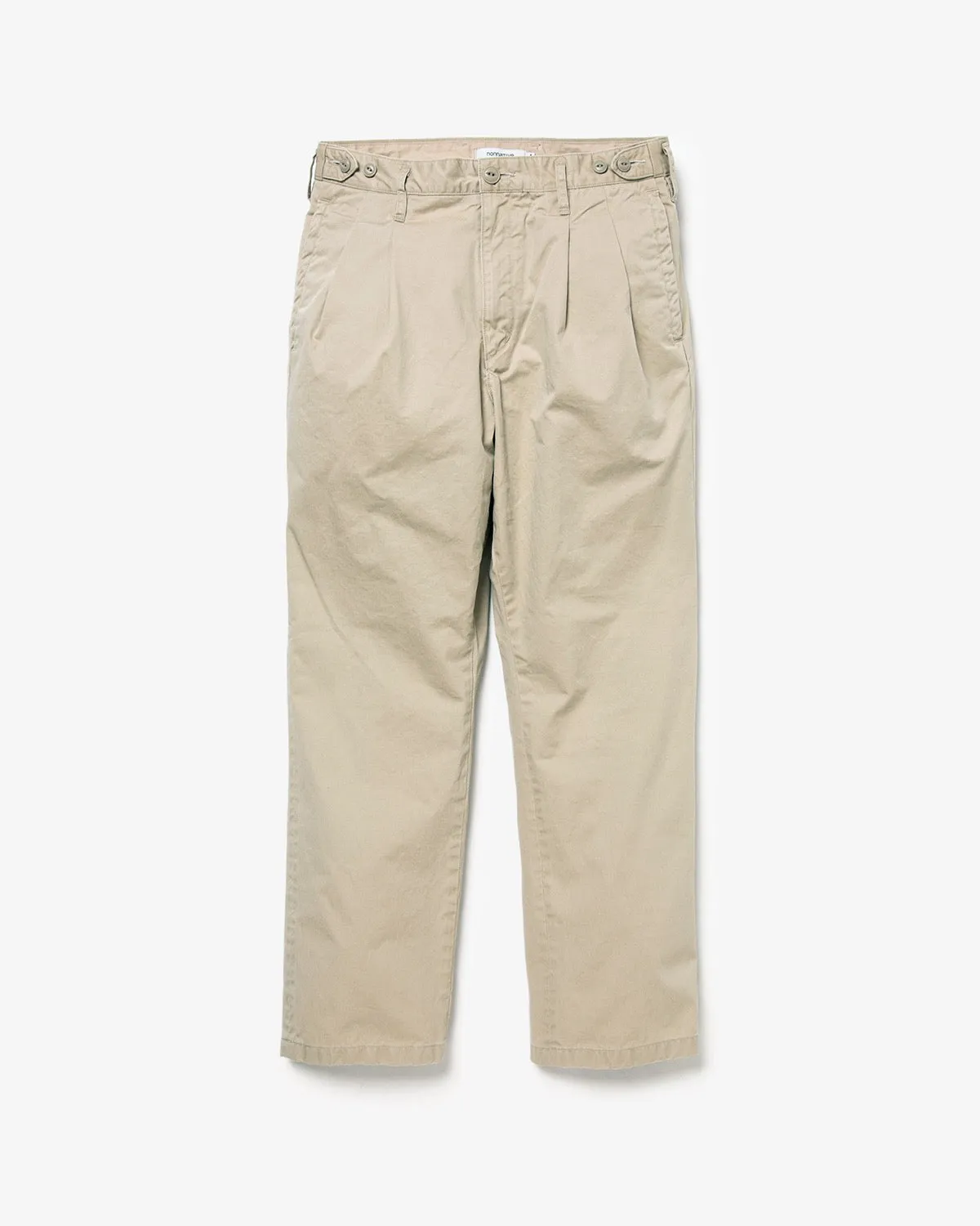 OFFICER CHINO TROUSERS COTTON CHINO CLOTH