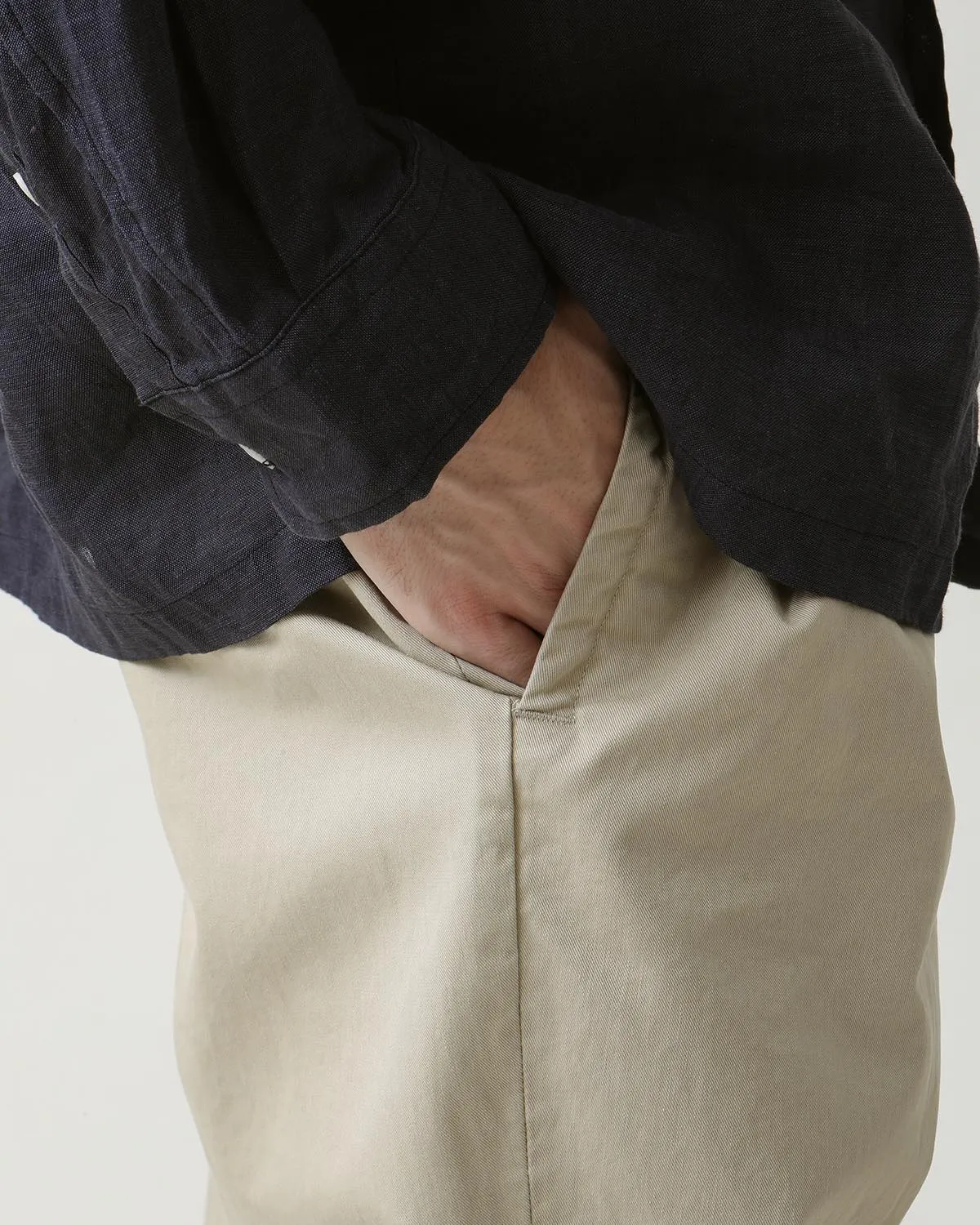 OFFICER CHINO TROUSERS COTTON CHINO CLOTH