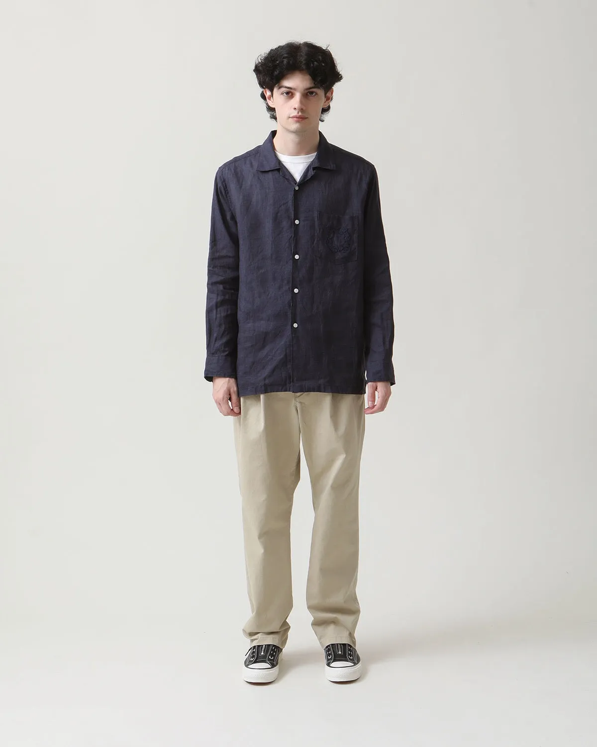 OFFICER CHINO TROUSERS COTTON CHINO CLOTH