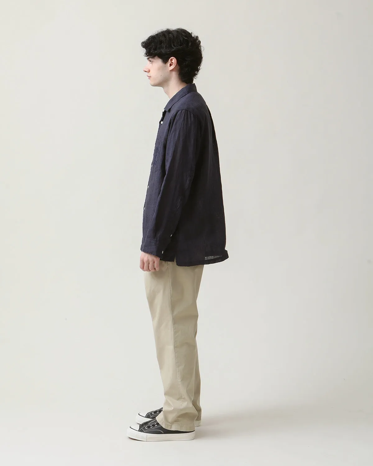 OFFICER CHINO TROUSERS COTTON CHINO CLOTH