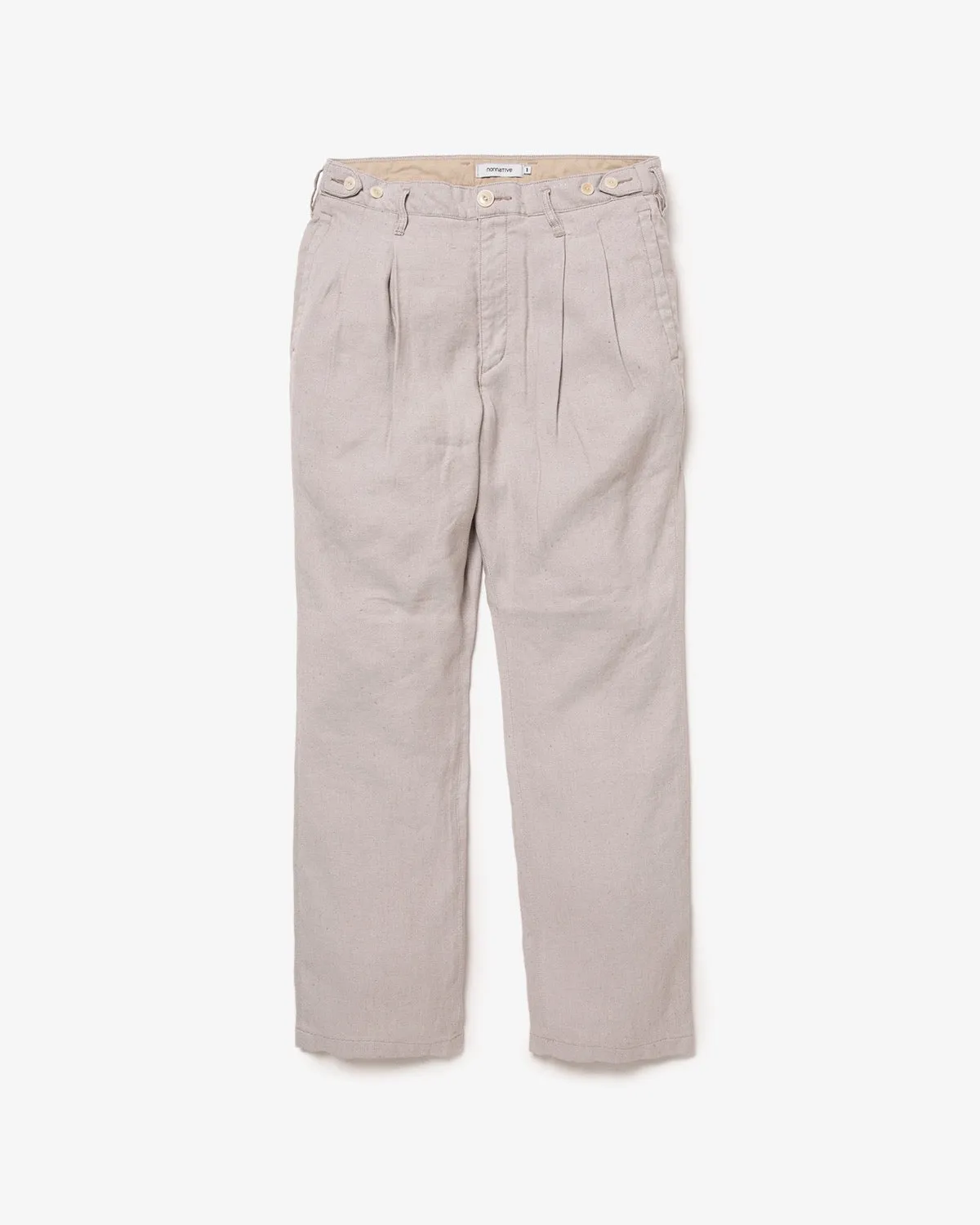 OFFICER CHINO TROUSERS Li/Ac TWILL