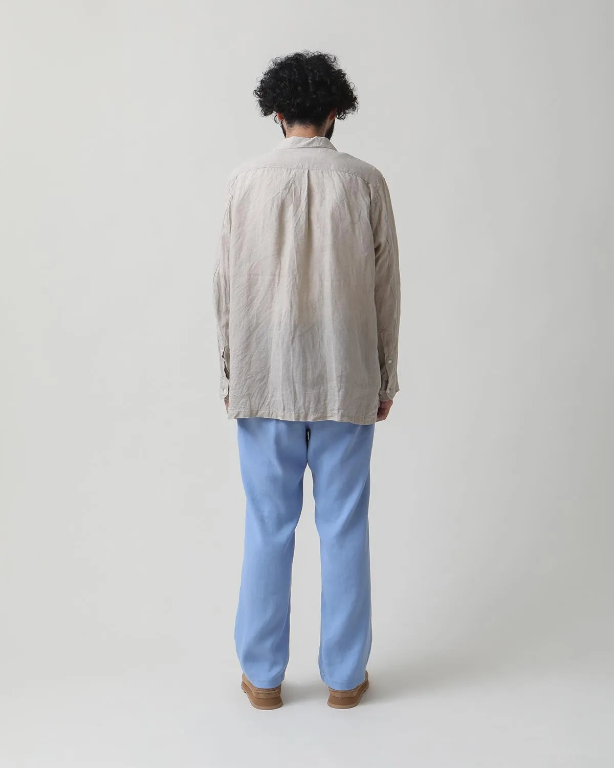 OFFICER CHINO TROUSERS Li/Ac TWILL