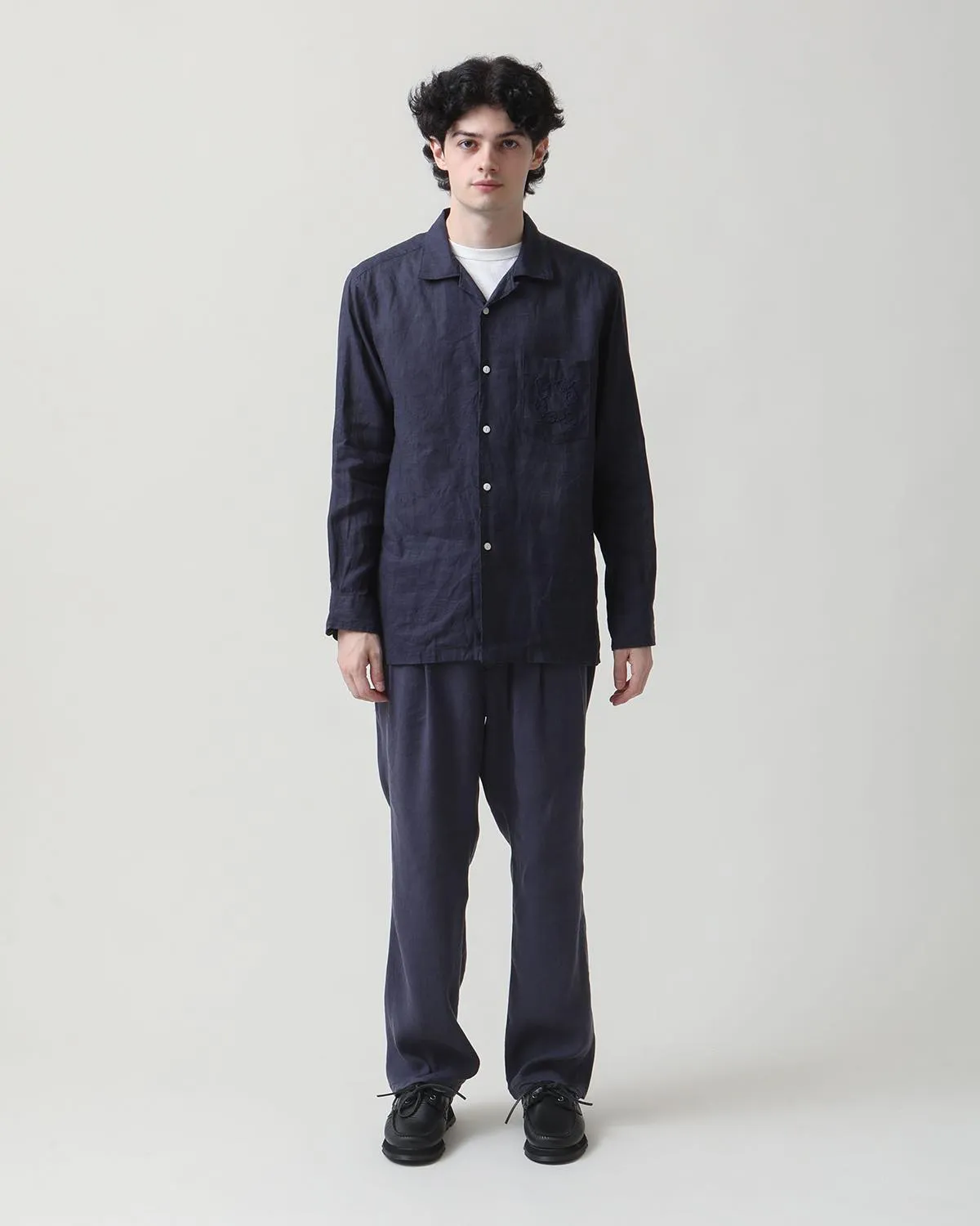 OFFICER CHINO TROUSERS Li/Ac TWILL