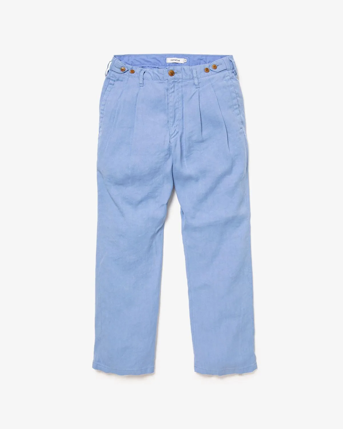 OFFICER CHINO TROUSERS Li/Ac TWILL