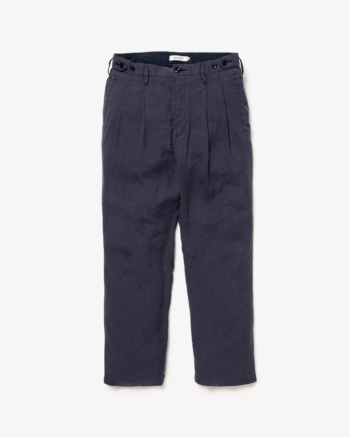 OFFICER CHINO TROUSERS Li/Ac TWILL