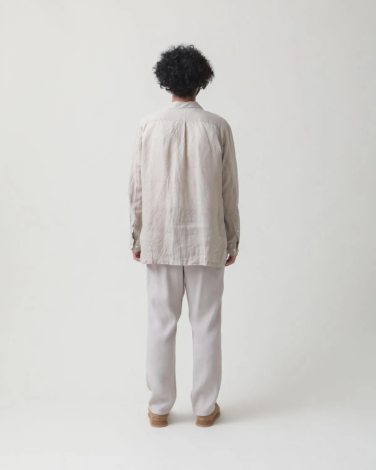 OFFICER CHINO TROUSERS Li/Ac TWILL