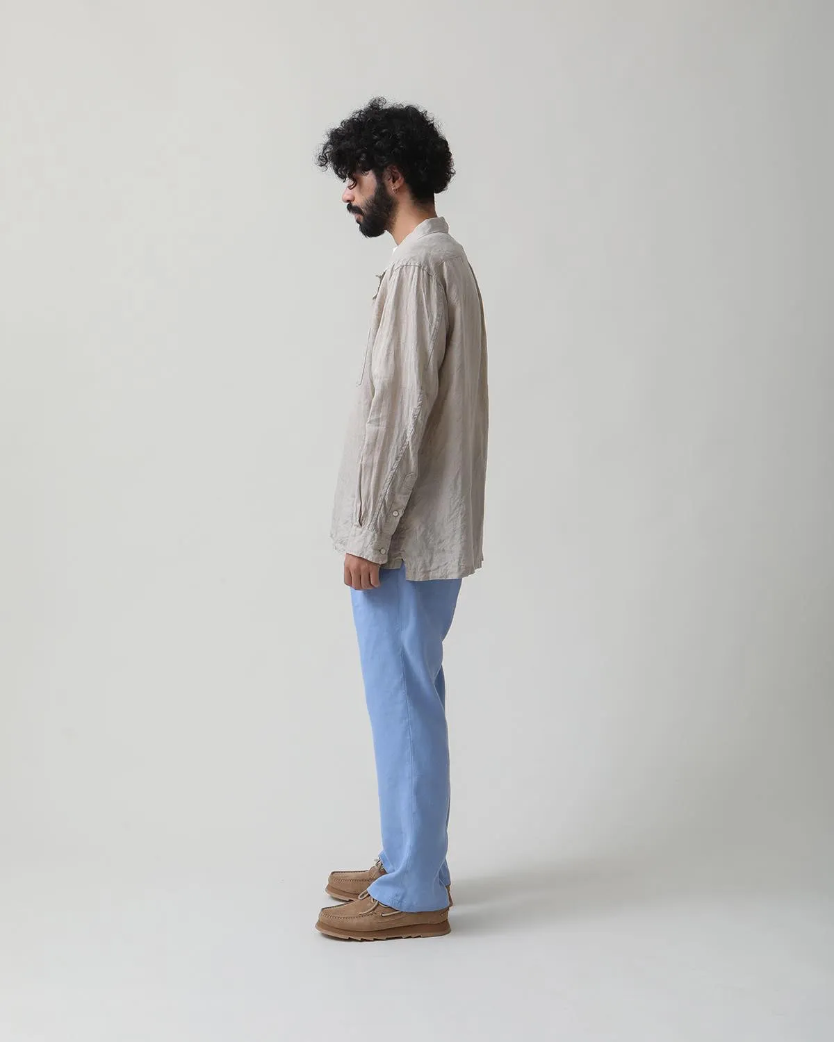 OFFICER CHINO TROUSERS Li/Ac TWILL