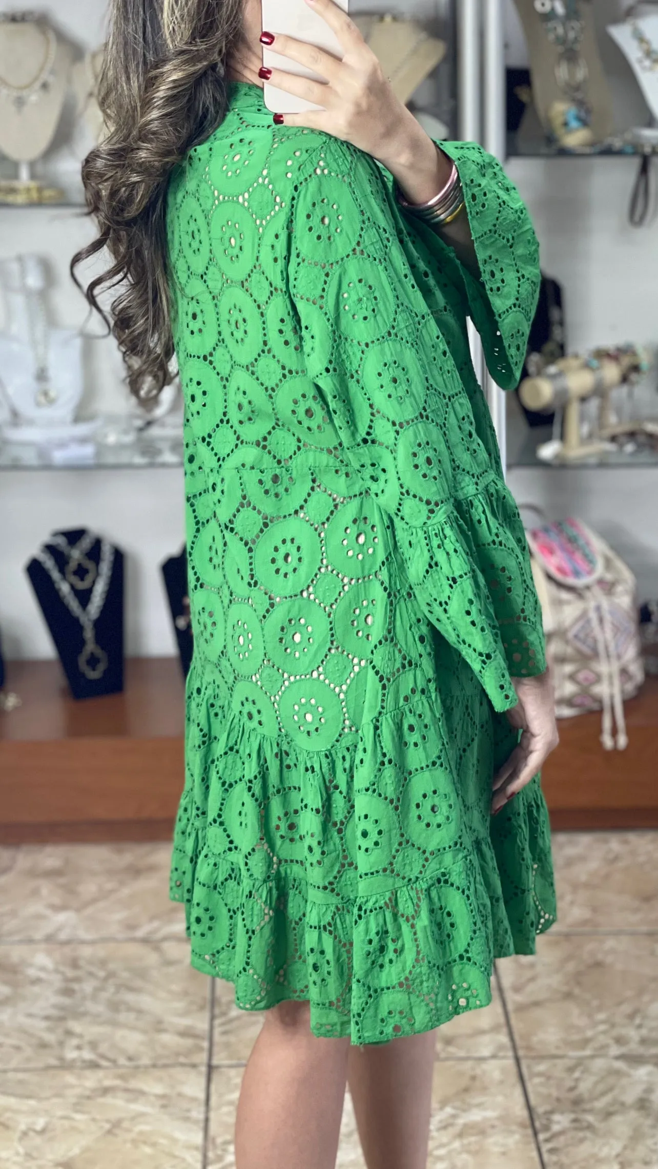 OS Eyelet Dress
