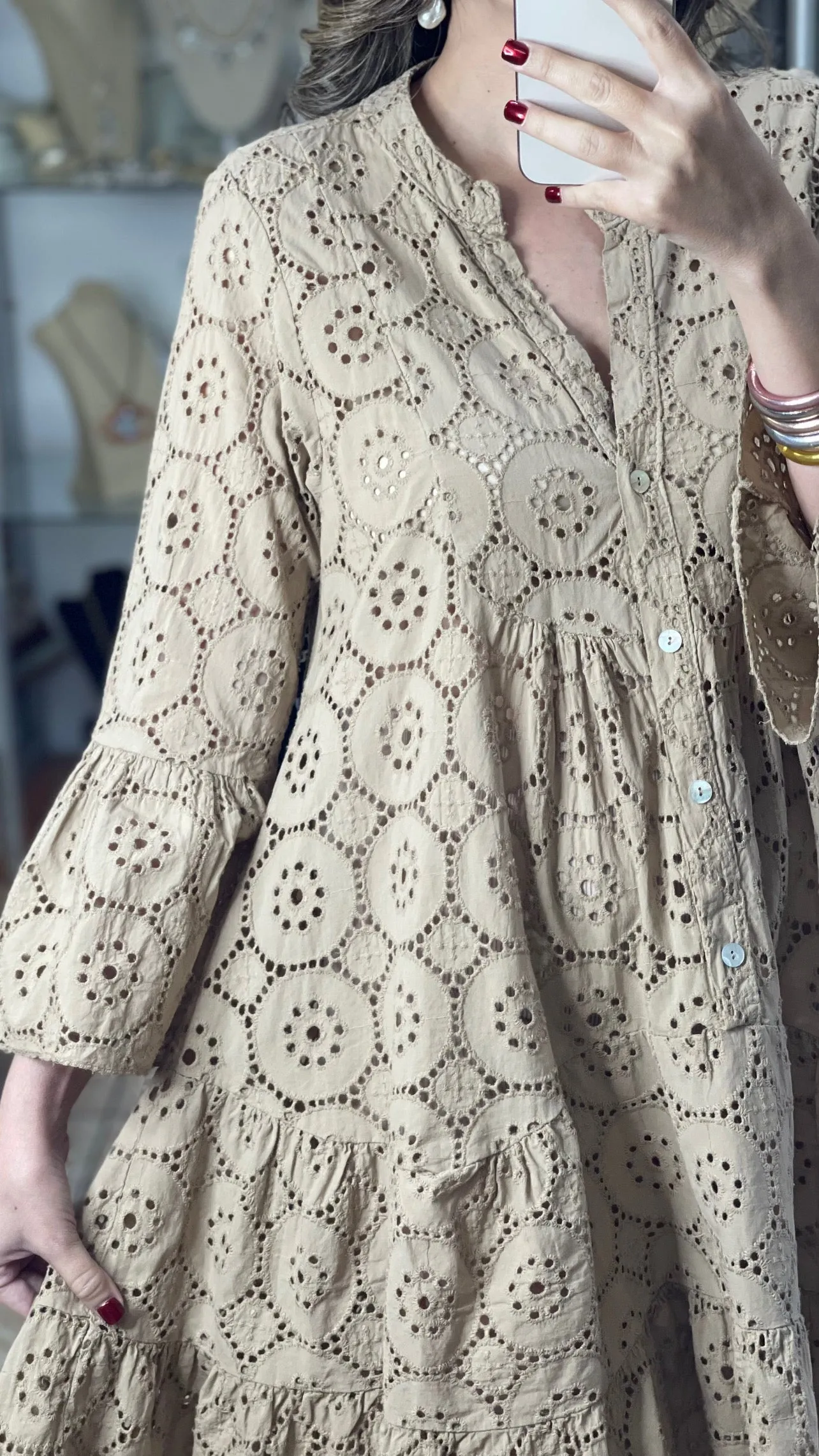 OS Eyelet Dress