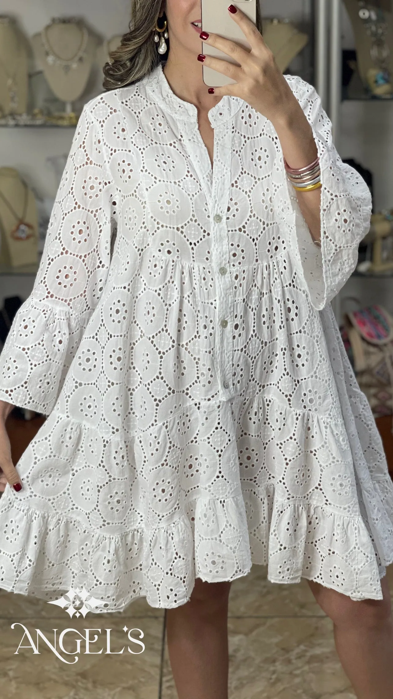 OS Eyelet Dress
