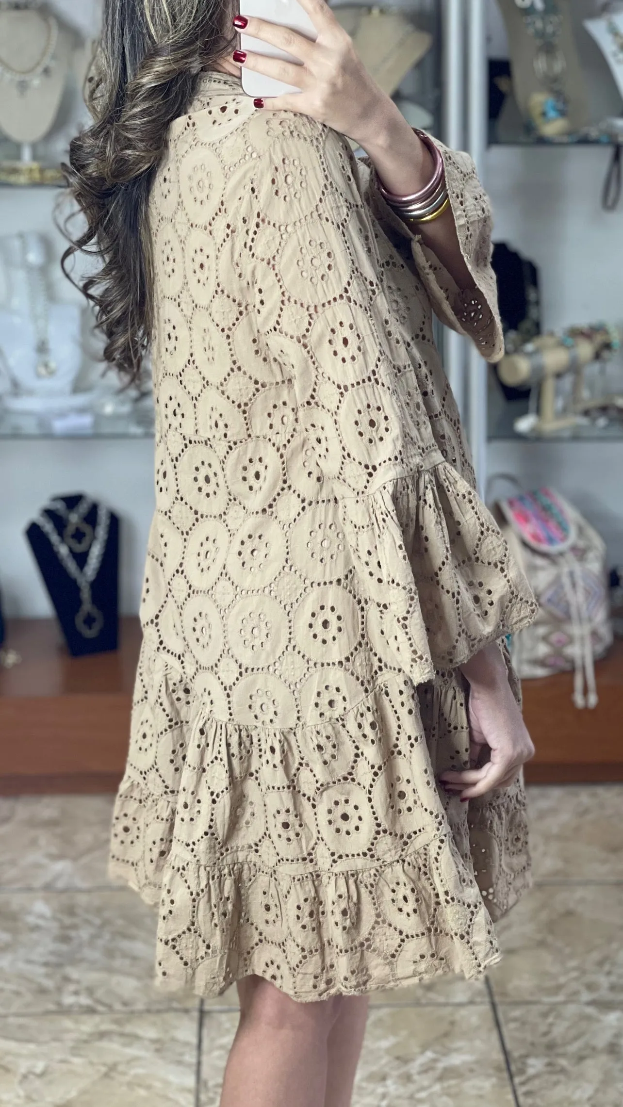OS Eyelet Dress