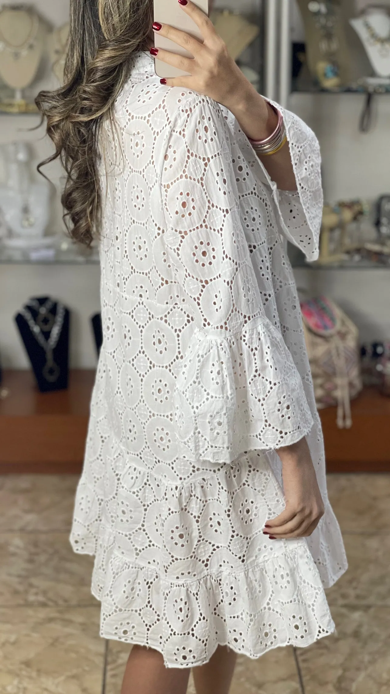 OS Eyelet Dress