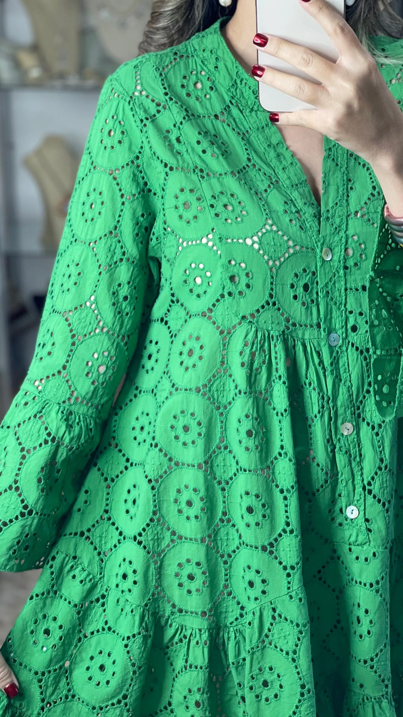 OS Eyelet Dress