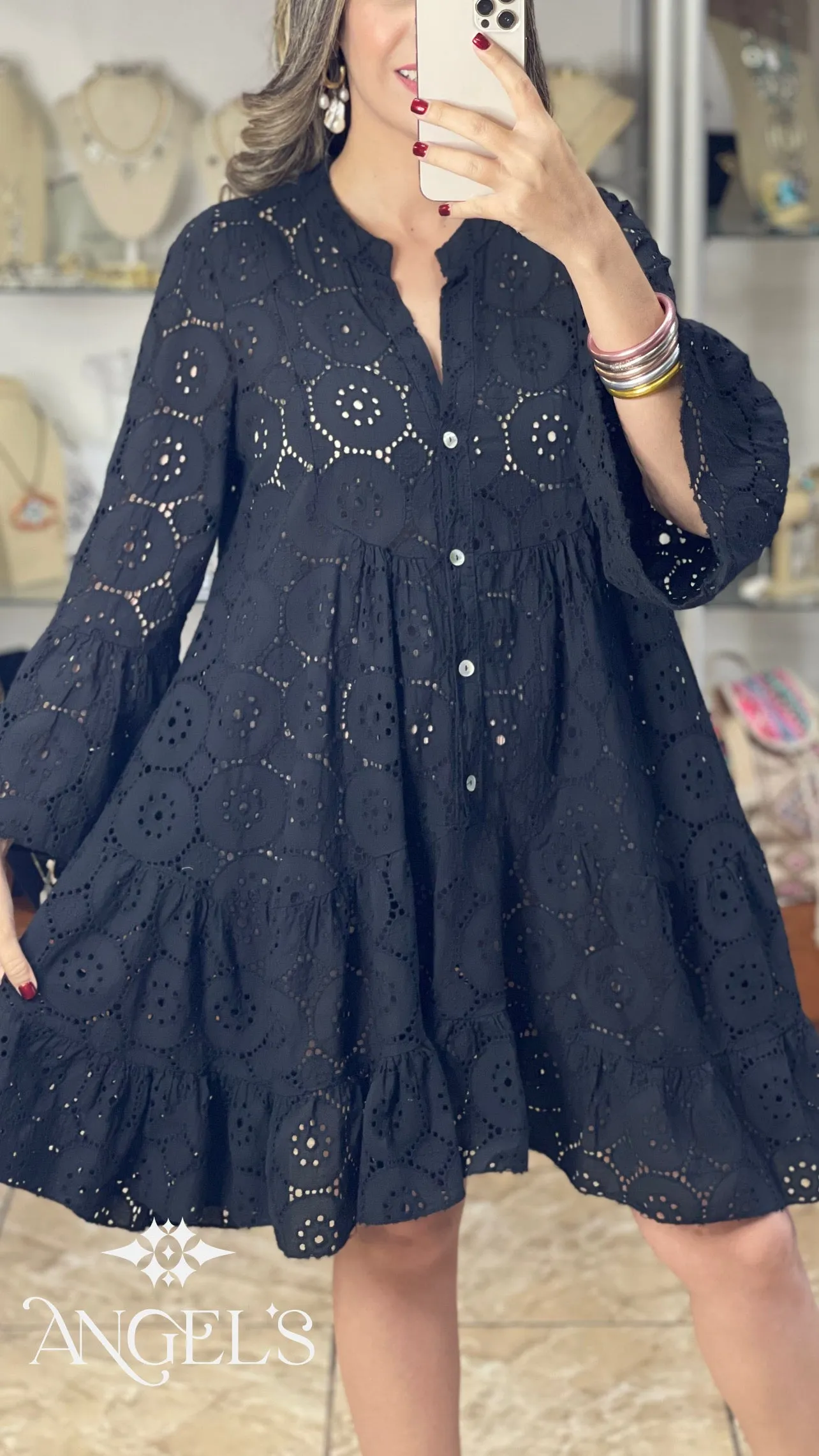 OS Eyelet Dress