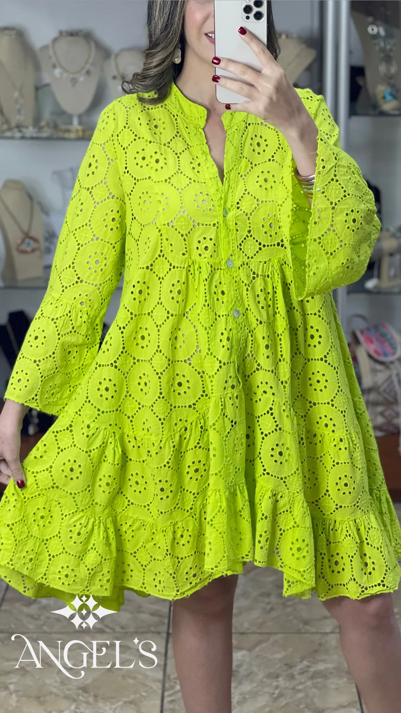 OS Eyelet Dress
