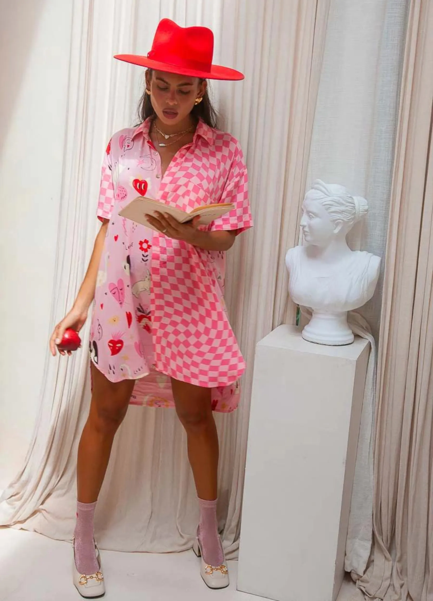 Palm Collective - Valentines Shirt Dress