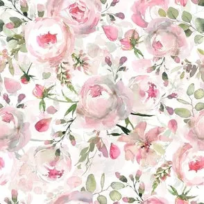 Pink Rose and Lace Shabby Chic Baby Crib Bedding