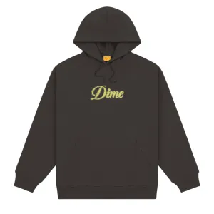 Pixel Cursive Pullover Hood, Vintage Black